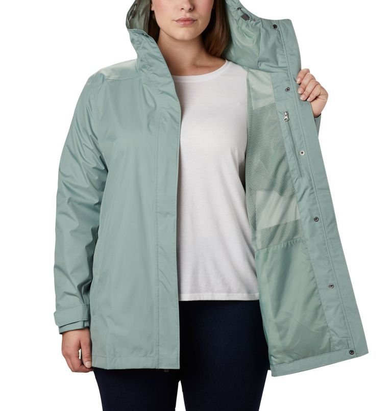 Women’s Splash A Little II Rain Jacket - Plus Size, Color: Light Lichen, image 5