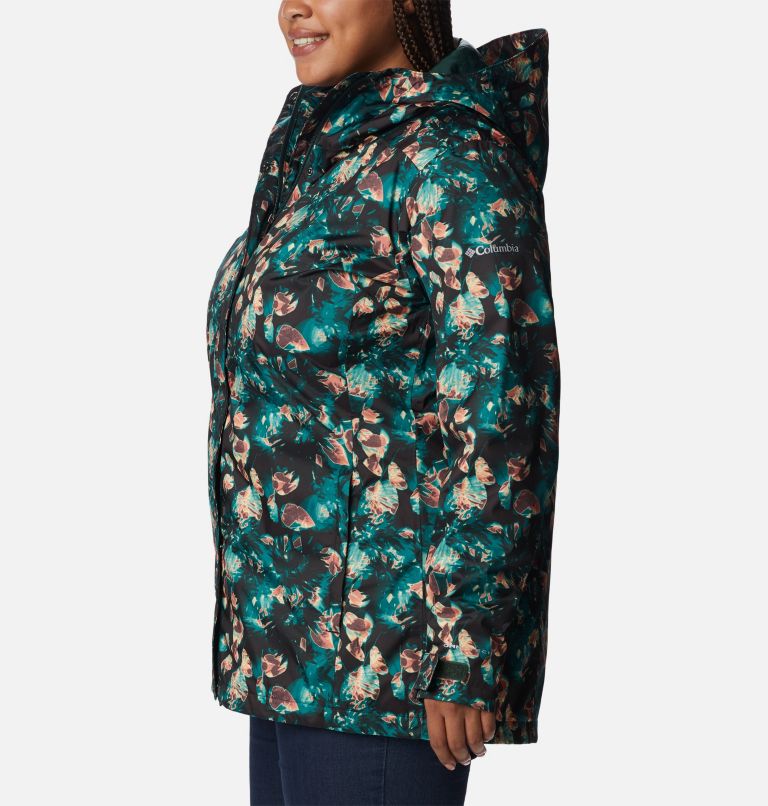 Thumbnail: Women’s Splash A Little II Jacket - Plus Size, Color: Spruce Solarized Print, image 3
