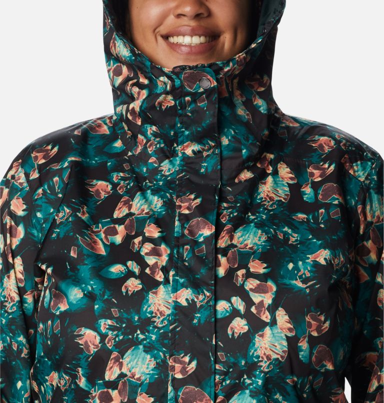 Thumbnail: Women’s Splash A Little II Jacket - Plus Size, Color: Spruce Solarized Print, image 4