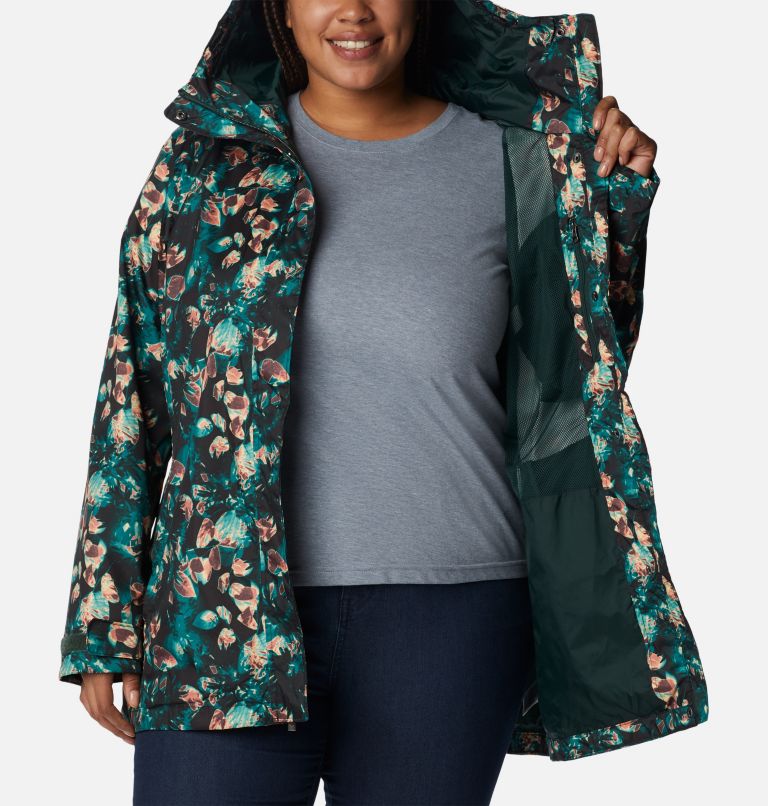 Thumbnail: Women’s Splash A Little II Jacket - Plus Size, Color: Spruce Solarized Print, image 5