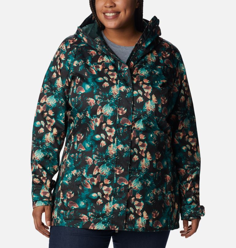 Women’s Splash A Little II Jacket - Plus Size, Color: Spruce Solarized Print, image 1
