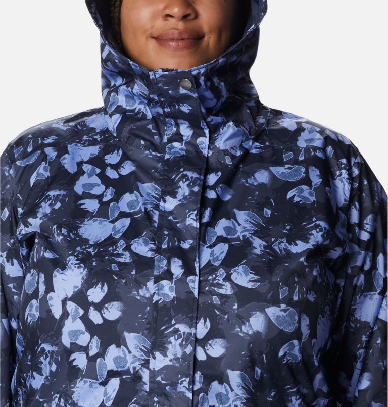 Thumbnail: Women’s Splash A Little II Rain Jacket - Plus Size, Color: Nocturnal Solarized Tonal, image 4