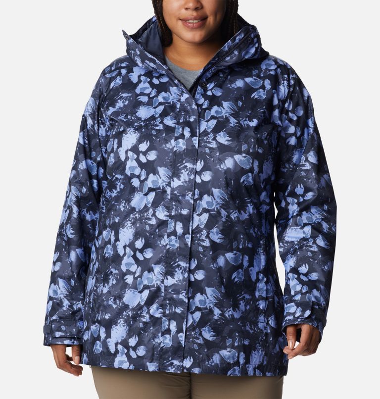 Women’s Splash A Little II Rain Jacket - Plus Size, Color: Nocturnal Solarized Tonal, image 1