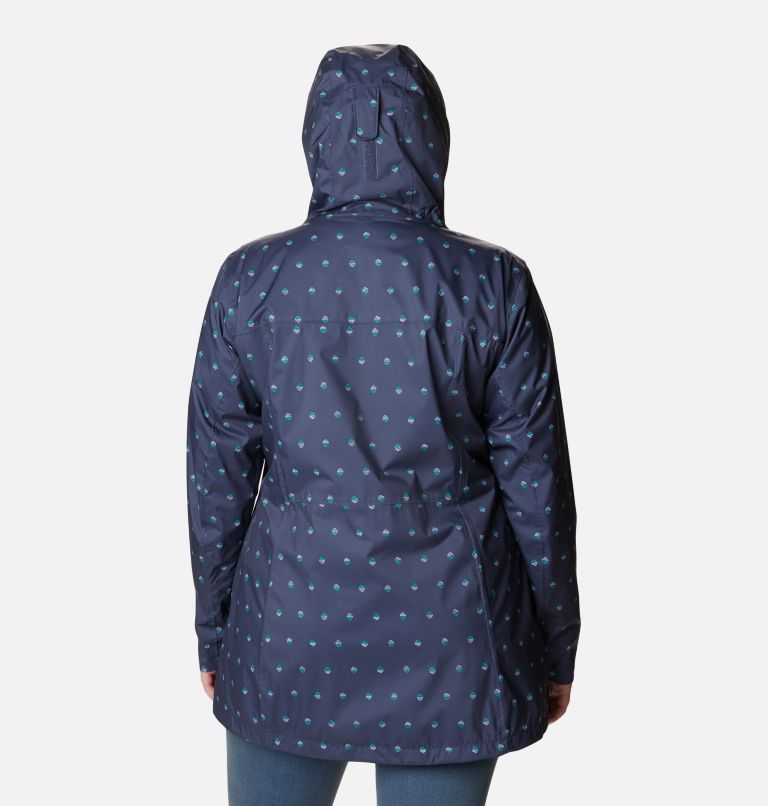 Women’s Splash A Little II Rain Jacket - Plus Size, Color: Nocturnal Swell Dots Print, image 2