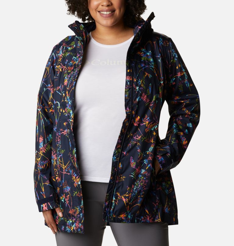Veste Splash A Little II pour femme - Grandes tailles, Color: Dark Nocturnal Art Bouquet Multi Print, image 6