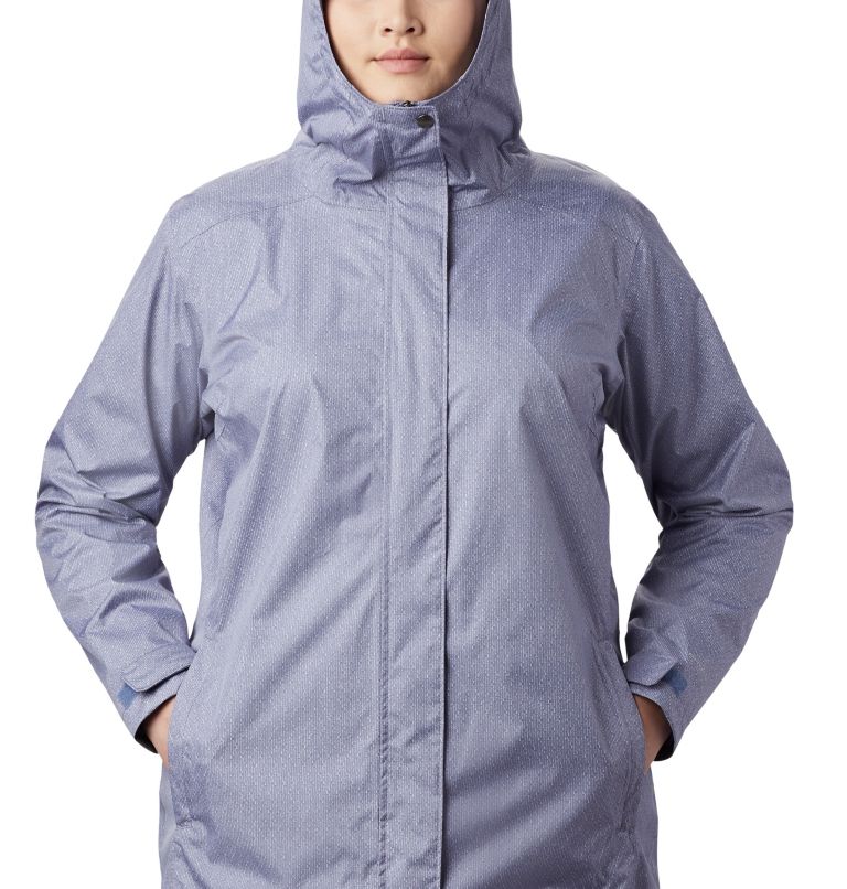 Women’s Splash A Little II Rain Jacket - Plus Size, Color: New Moon Titch Diamond Print, image 4