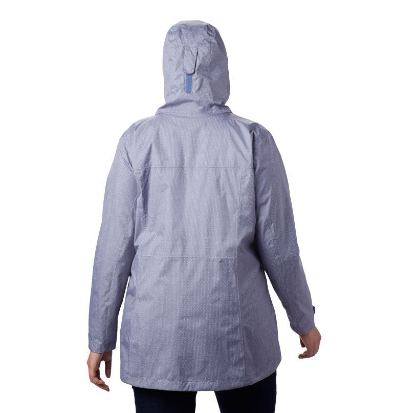 Women’s Splash A Little II Rain Jacket - Plus Size, Color: New Moon Titch Diamond Print, image 2