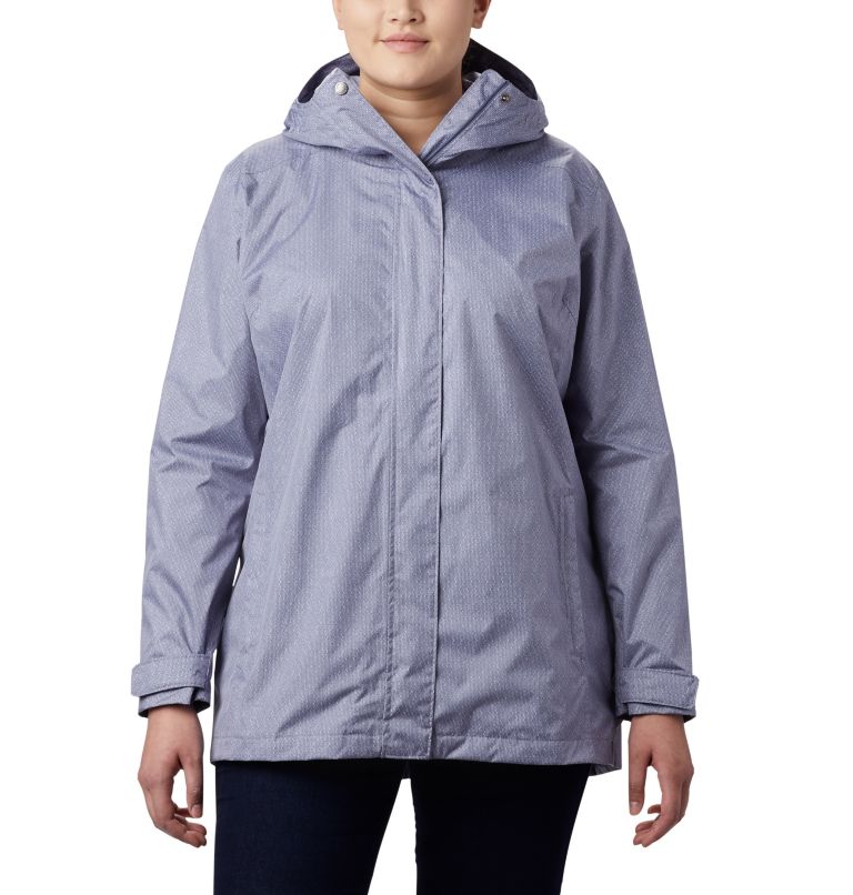 Women’s Splash A Little II Rain Jacket - Plus Size, Color: New Moon Titch Diamond Print, image 1