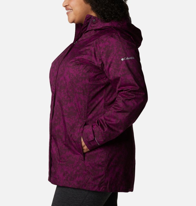 Splash A Little II Jacket | 576 | 1X, Color: Plum Florescence Print, image 3
