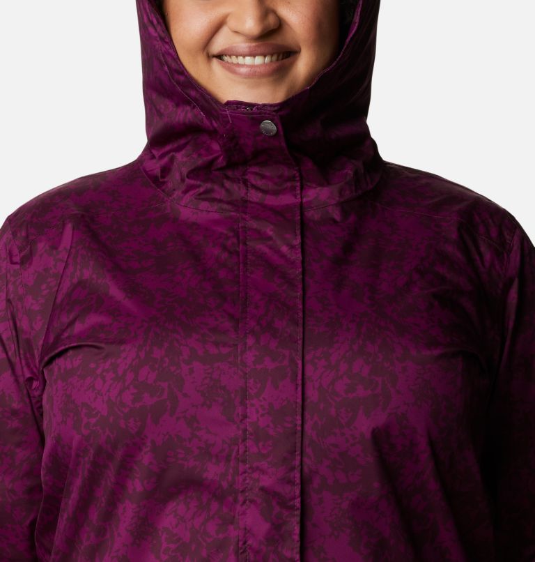 Splash A Little II Jacket | 576 | 1X, Color: Plum Florescence Print, image 4