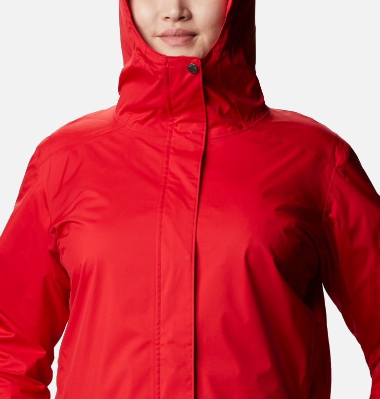Women’s Splash A Little II Rain Jacket - Plus Size, Color: Red Lily, image 4