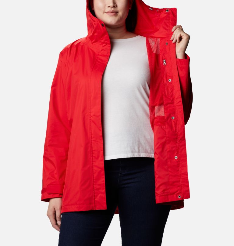 Women’s Splash A Little II Rain Jacket - Plus Size, Color: Red Lily, image 5