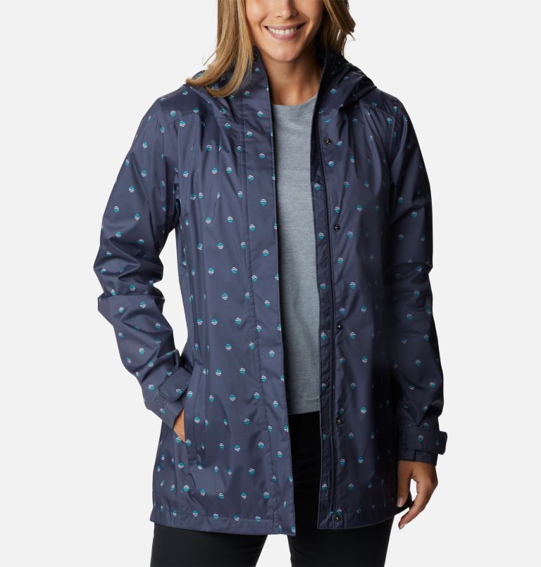Thumbnail: Chaqueta Splash A Little II para mujer, Color: Nocturnal Swell Dots Print, image 6