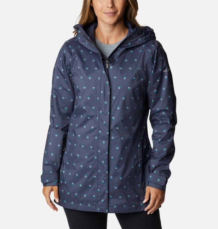 Thumbnail: Chaqueta Splash A Little II para mujer, Color: Nocturnal Swell Dots Print, image 1
