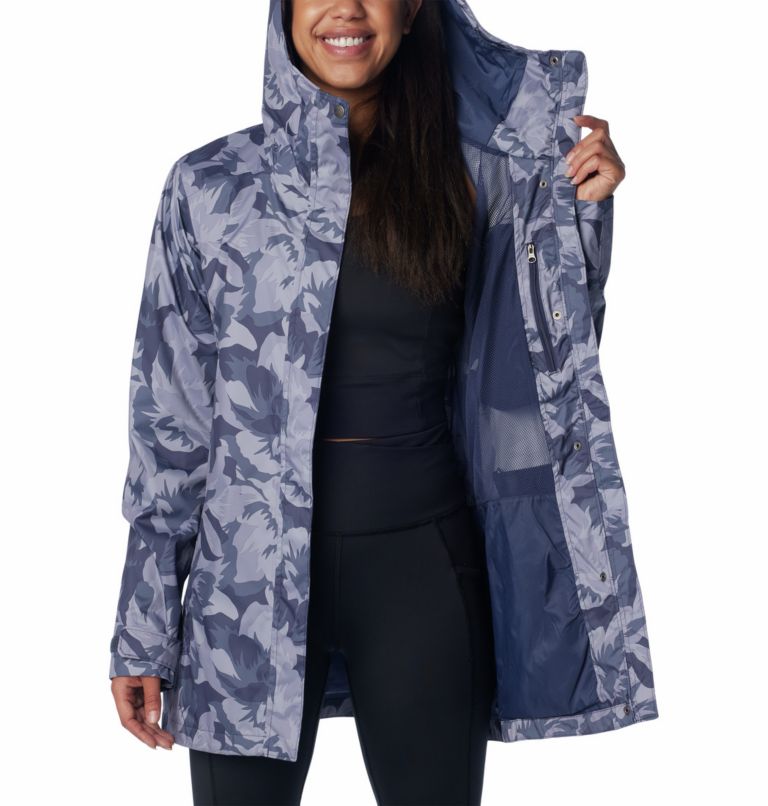 Chaqueta Splash A Little II para mujer, Color: Nocturnal Peonies Print, image 3