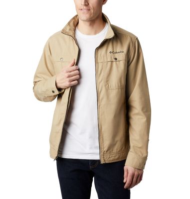 chaqueta beige hombre