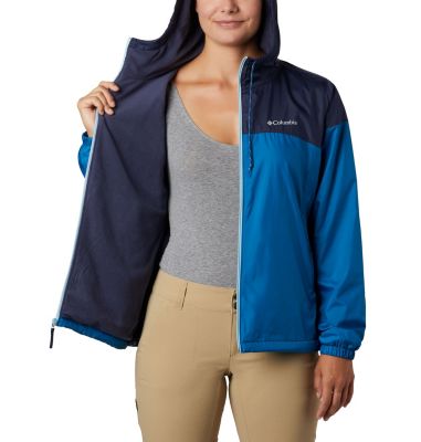 center ridge lined windbreaker