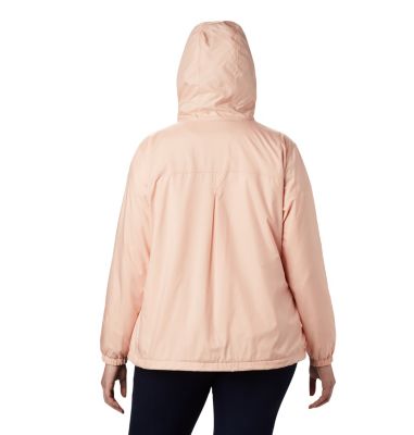 plus size windbreaker with hood