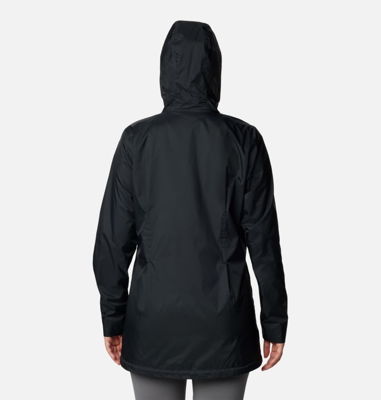 Women’s Switchback Lined Long Jacket, Color: Black, image 2
