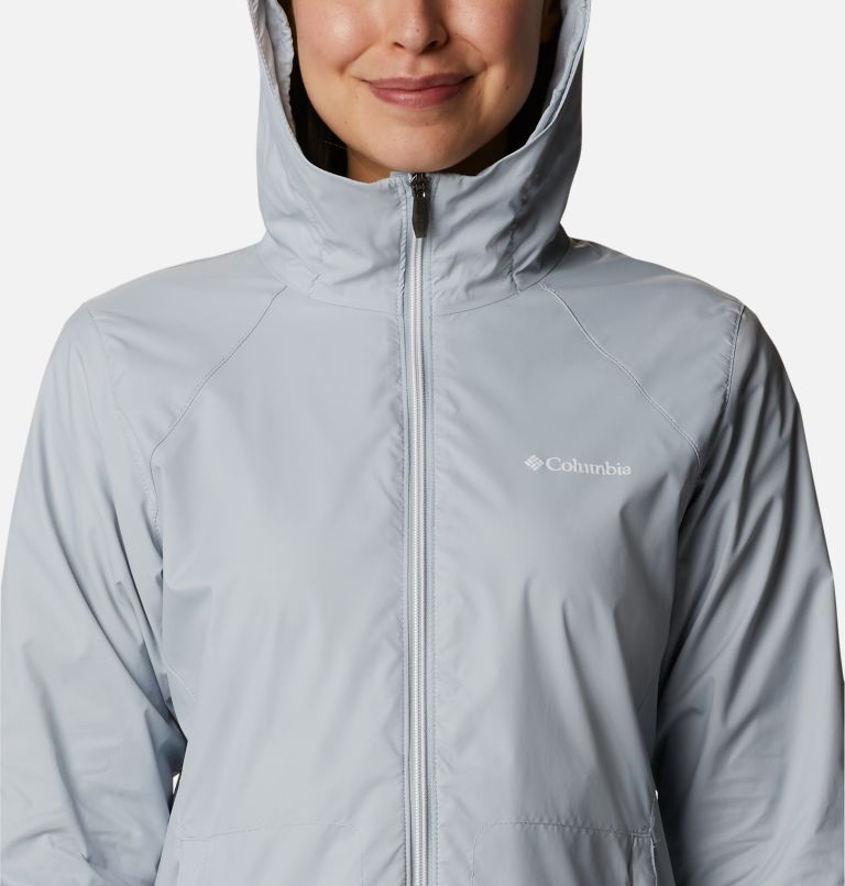 Switchback Lined Long Jacket | 032 | S, Color: Cirrus Grey, image 4