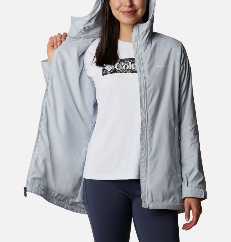 Women’s Switchback Lined Long Jacket, Color: Cirrus Grey