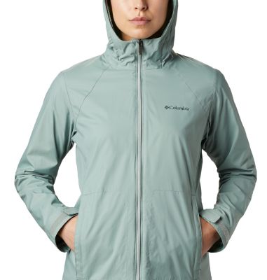 columbia women's arcadia lined long rain jacket