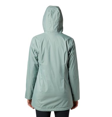 columbia women's arcadia lined long rain jacket