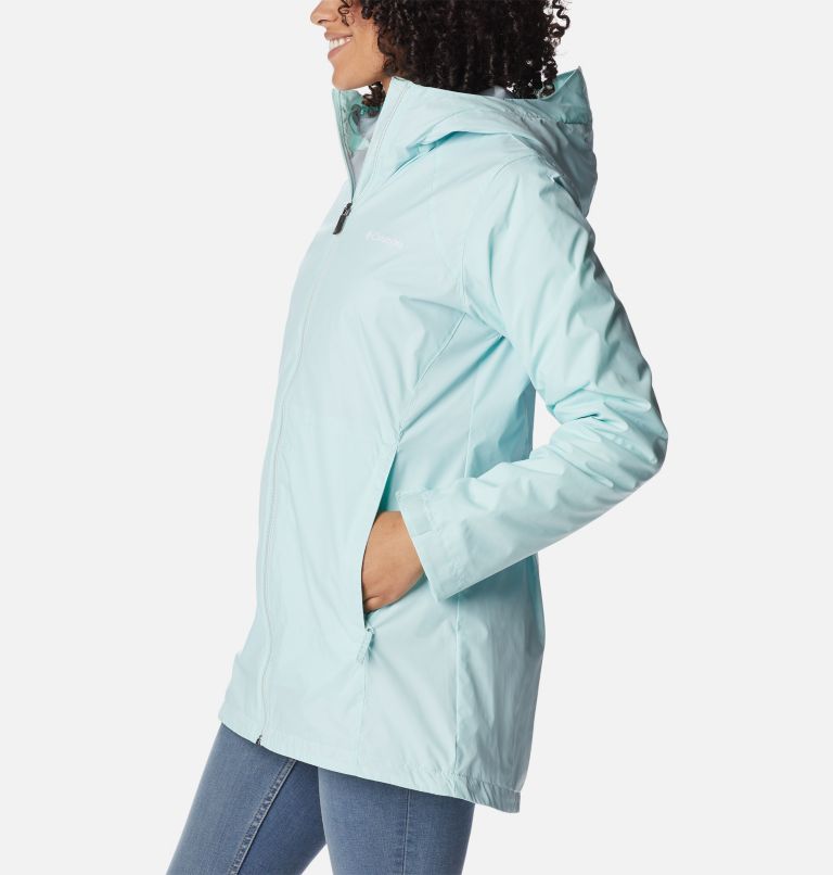 Women’s Switchback Lined Long Jacket, Color: Icy Morn