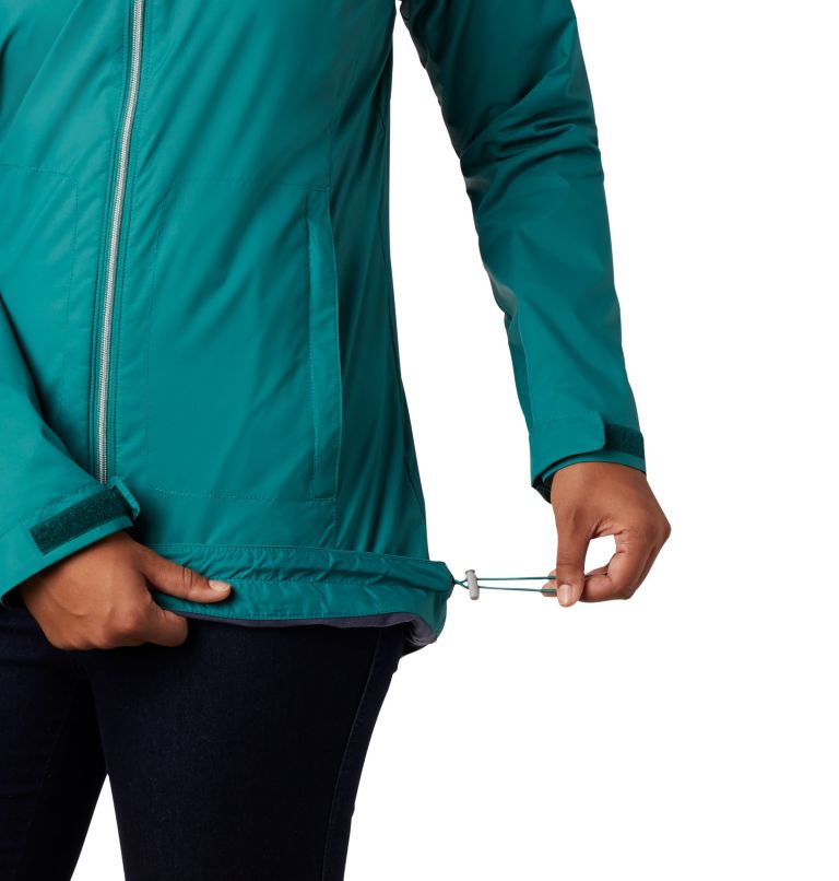 Women’s Switchback Lined Long Jacket, Color: Waterfall, Nocturnal Lining, image 4