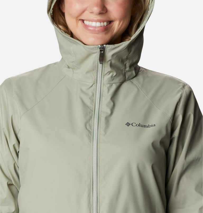 Columbia womens long rain 2024 jacket