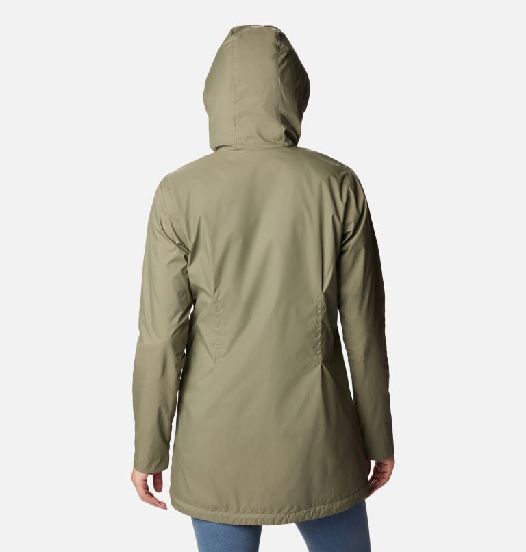 Thumbnail: Women’s Switchback Lined Long Jacket, Color: Stone Green, image 2
