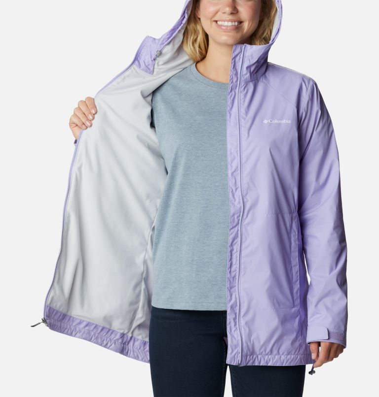 Switchback Lined Long Jacket | 535 | S, Color: Frosted Purple, image 5