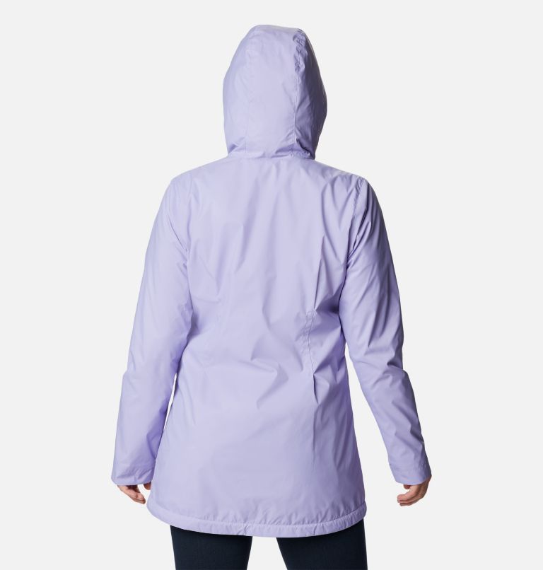 Thumbnail: Women’s Switchback Lined Long Rain Jacket, Color: Frosted Purple, image 2