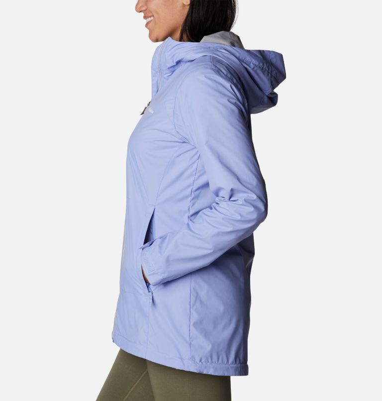 Women’s Switchback Lined Long Jacket, Color: Serenity, image 3
