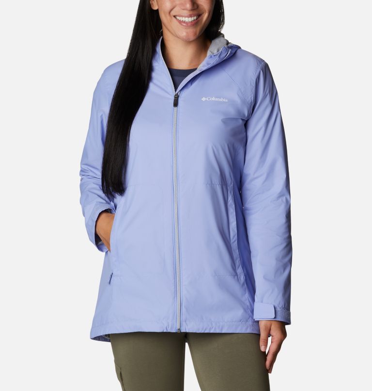 Women’s Switchback Lined Long Jacket, Color: Serenity