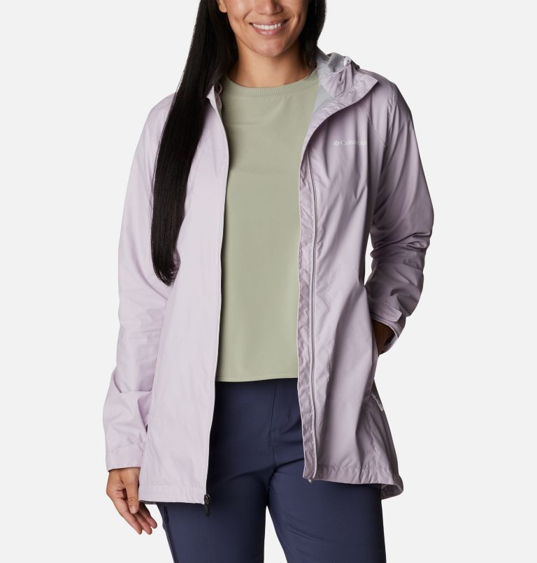 Women’s Switchback Lined Long Jacket, Color: Pale Lilac, image 7