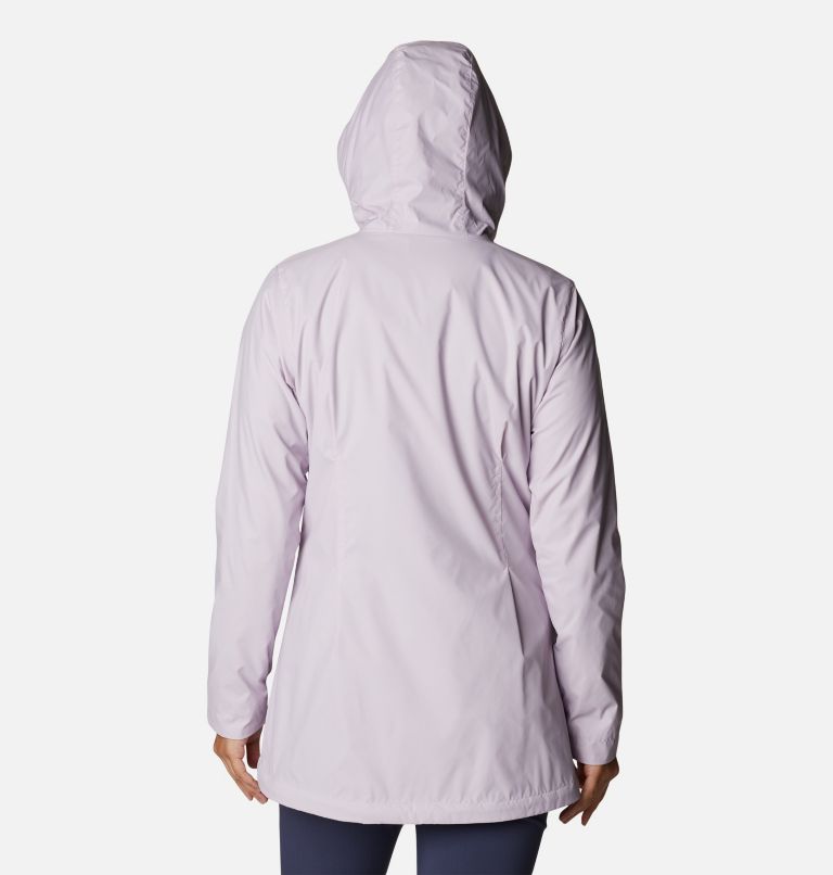 Women’s Switchback Lined Long Jacket, Color: Pale Lilac, image 2