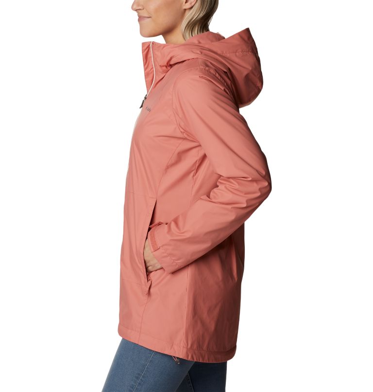 Manteau long doublé Switchback pour femme, Color: Dark Coral, image 3