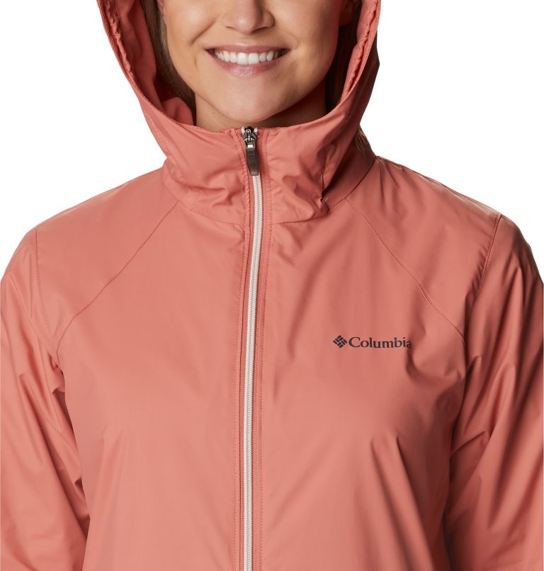 Thumbnail: Women’s Switchback Lined Long Jacket, Color: Dark Coral, image 4
