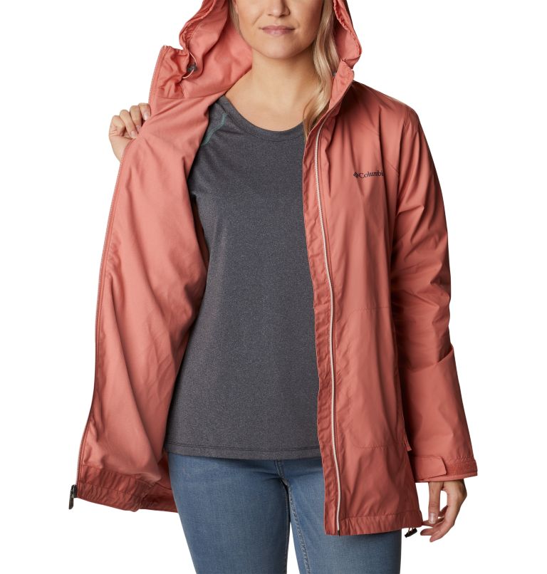 Thumbnail: Women’s Switchback Lined Long Jacket, Color: Dark Coral, image 5