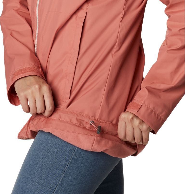 Women’s Switchback Lined Long Jacket, Color: Dark Coral, image 6