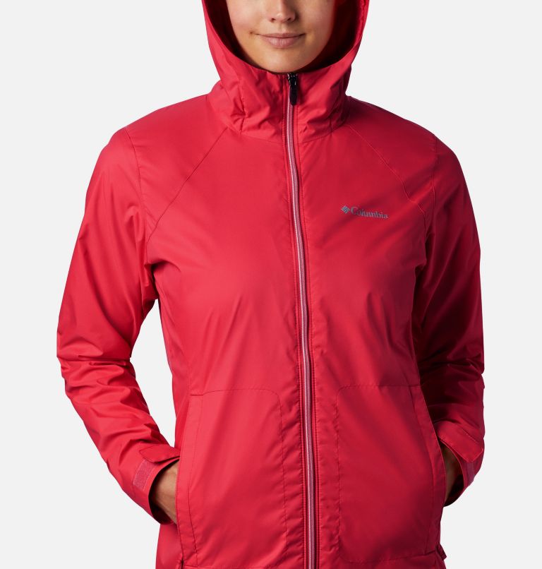 Switchback Lined Long Jacket | 658 | XS, Color: Red Lily, image 3