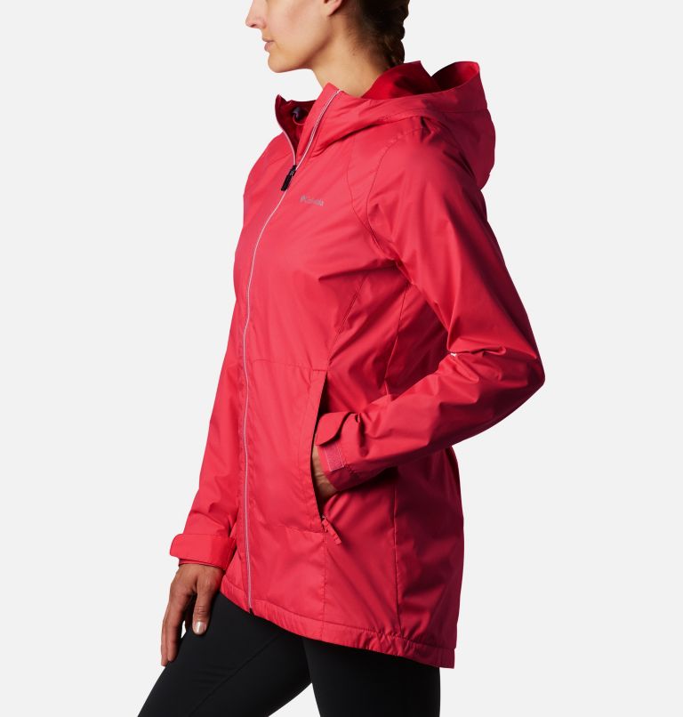 Switchback Lined Long Jacket | 658 | XS, Color: Red Lily, image 4