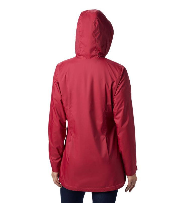 Women’s Switchback Lined Long Jacket, Color: Red Orchid, Red Orchid Lining, image 2
