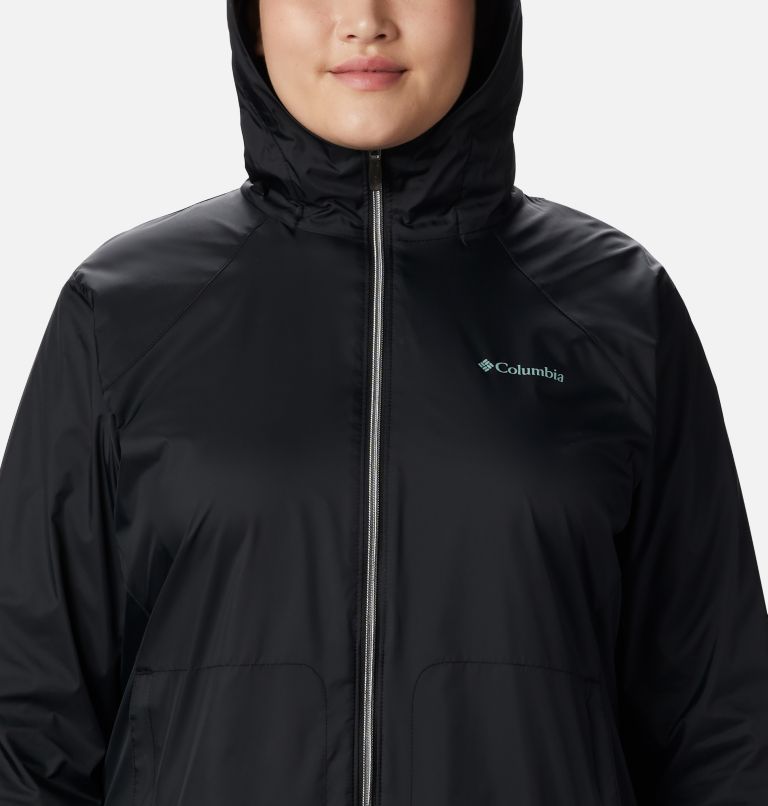 Women’s Switchback Lined Long Jacket - Plus Size, Color: Black, image 4