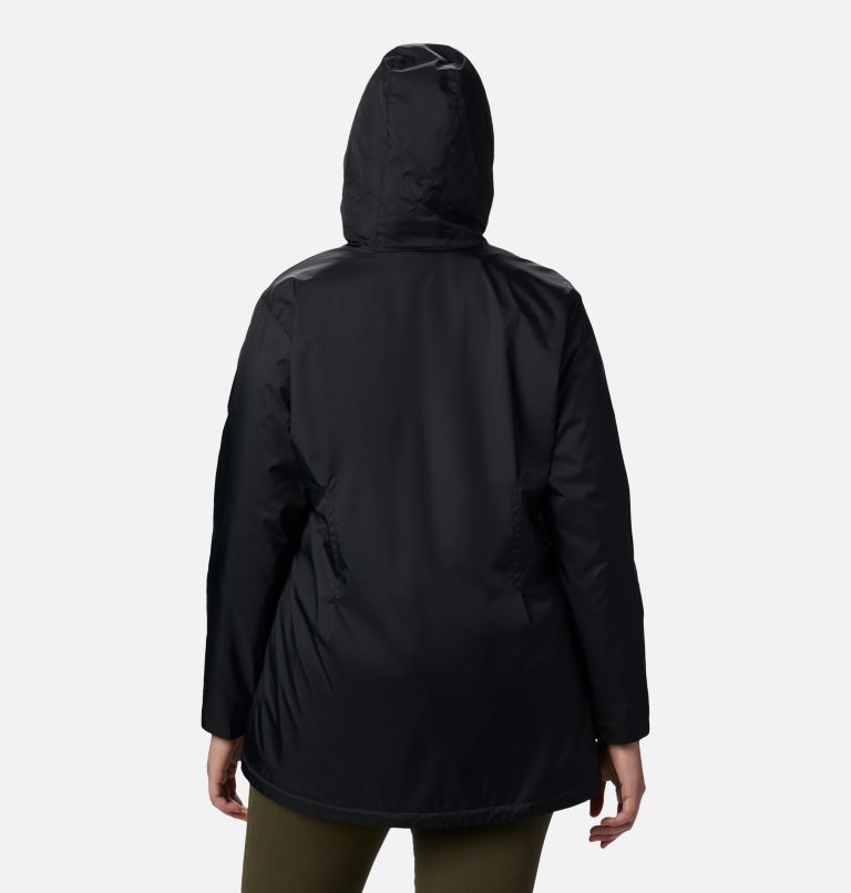 Women’s Switchback Lined Long Jacket - Plus Size, Color: Black, image 2