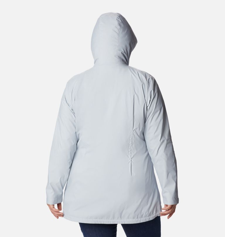 Thumbnail: Women’s Switchback Lined Long Jacket - Plus Size, Color: Cirrus Grey, image 2