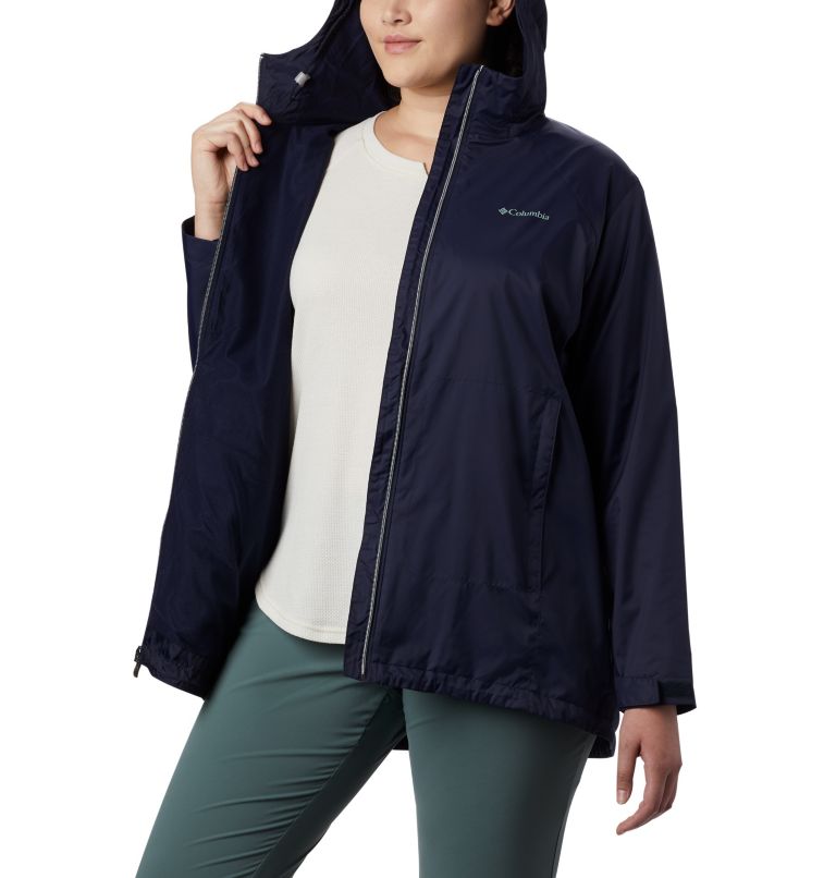Women’s Switchback Lined Long Jacket - Plus Size, Color: Dark Nocturnal, image 6