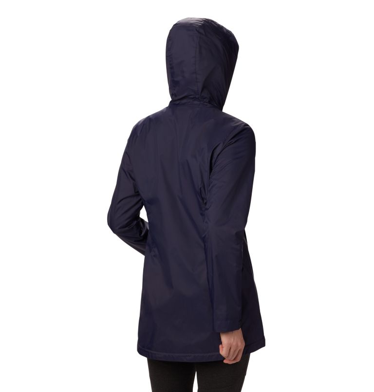 Women’s Switchback Lined Long Jacket - Plus Size, Color: Dark Nocturnal, image 2