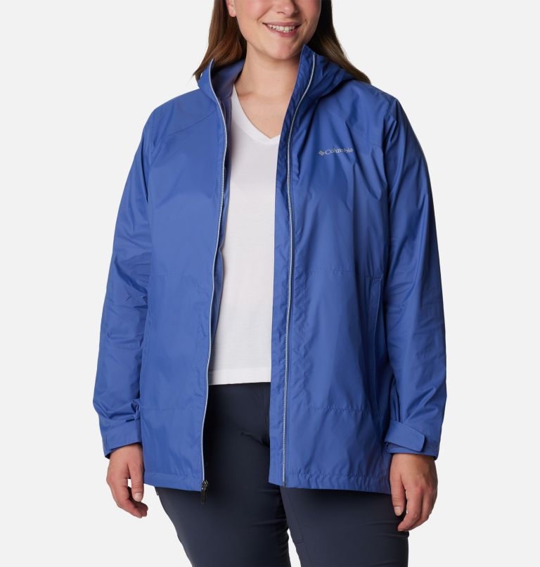 Columbia Women's Switchback Lined Long Rain Jacket, Medium, Safari